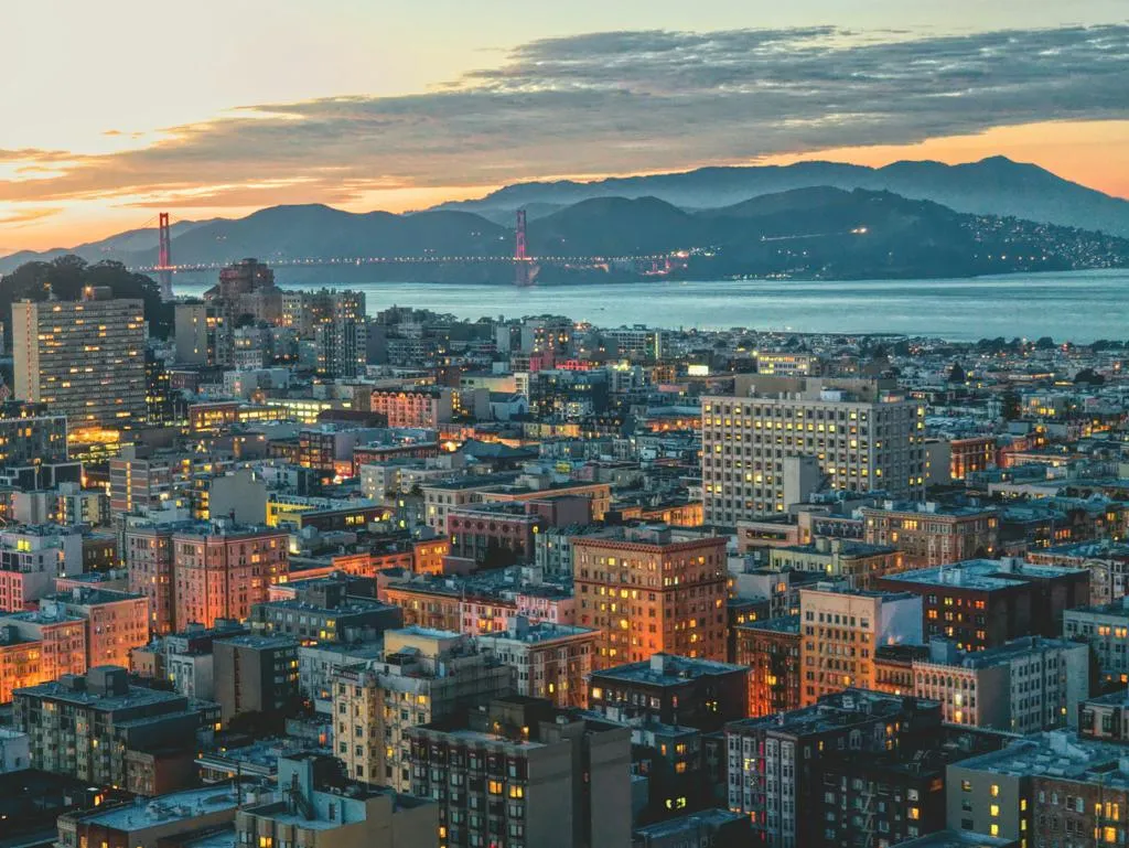 A photo overlooking downtown San Francisco