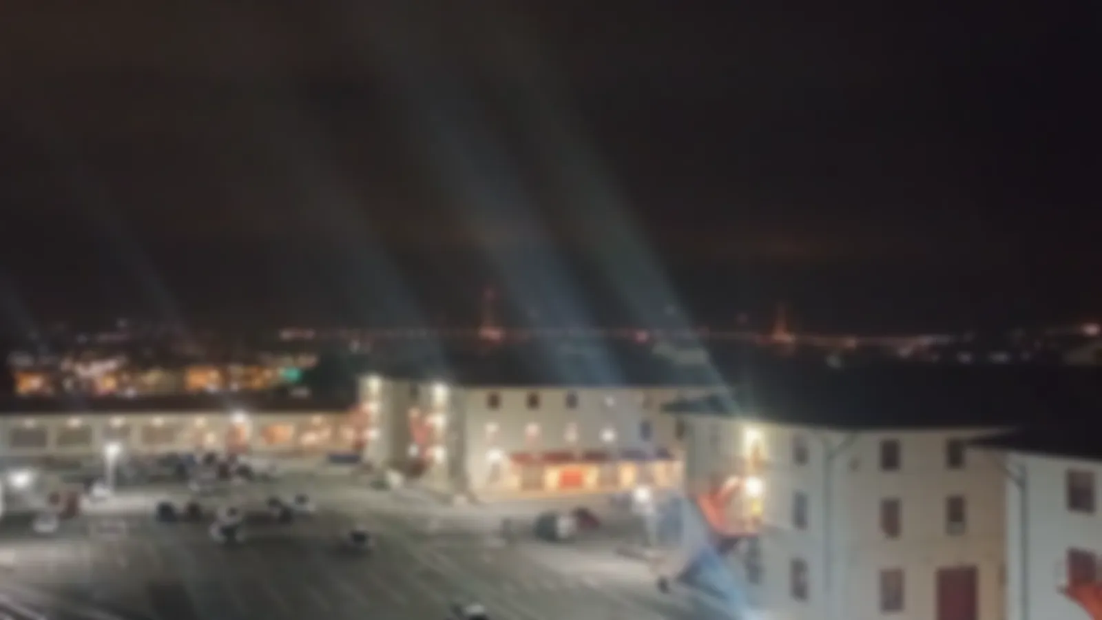San Francisco blurred at night